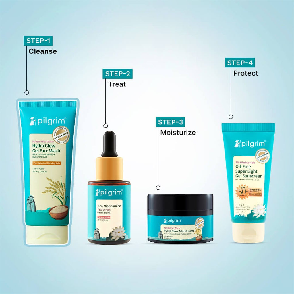 Pilgrim Korean Rice Water Hydra Glow Gel Face Wash