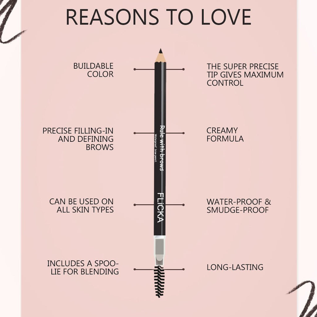 Flicka Rule with Brows Brow Pencil