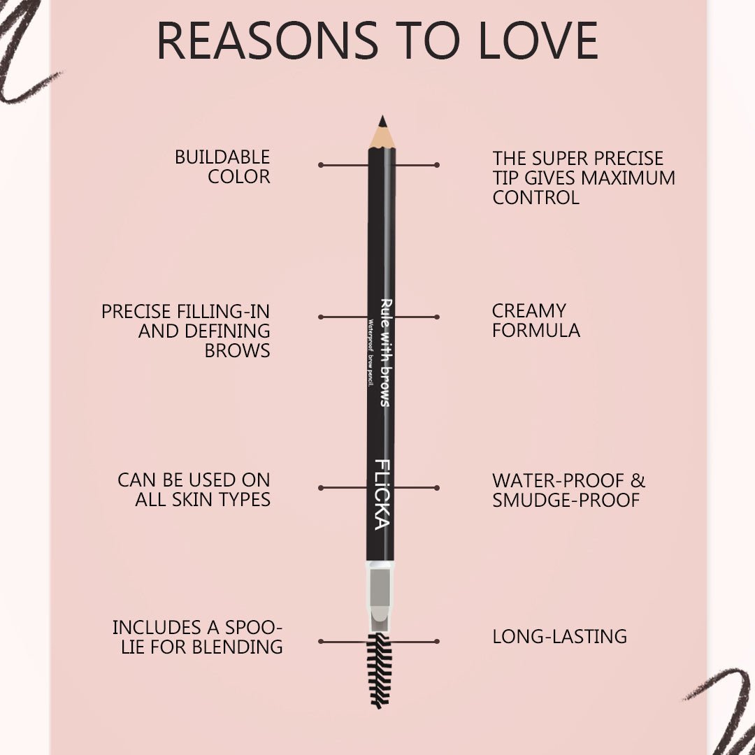 Flicka Rule with Brows Brow Pencil
