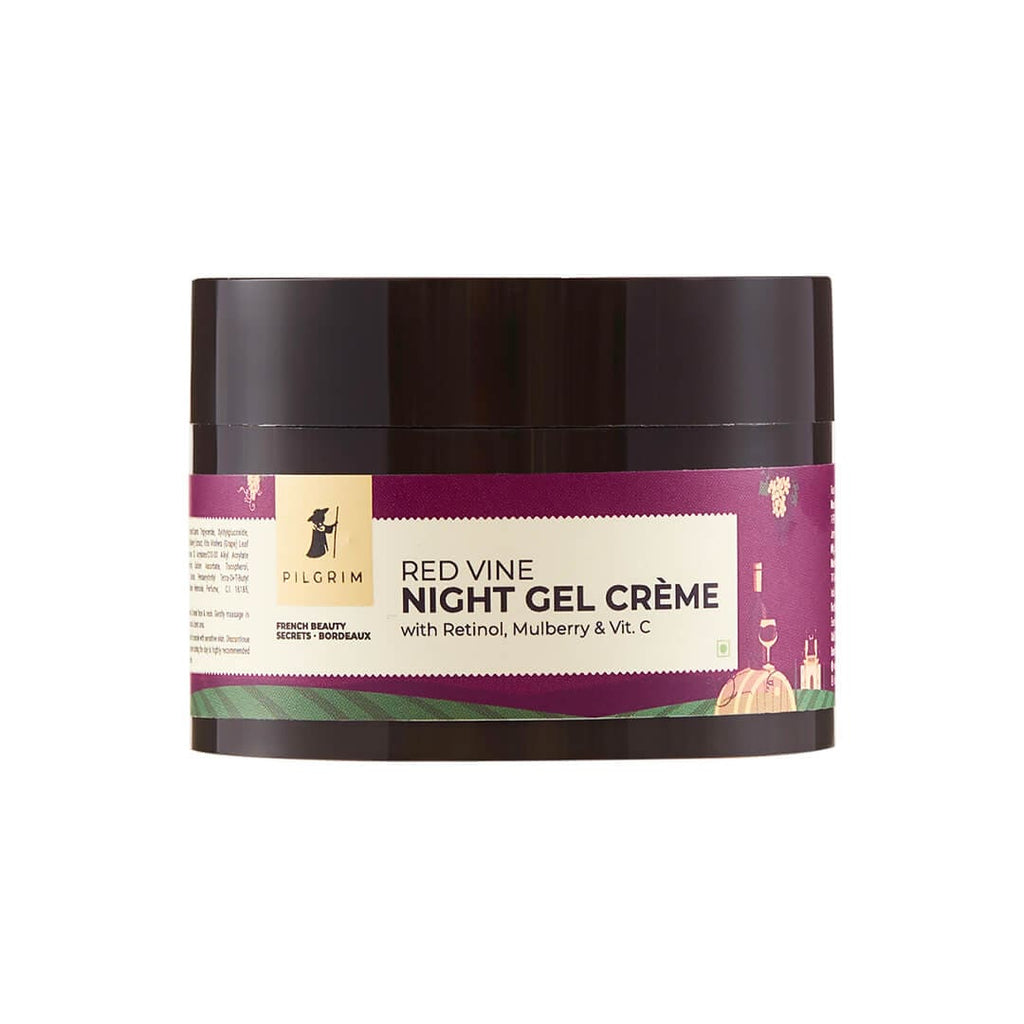 Pilgrim Red Vine Night Gel Crème with Retinol, Mulberry & Vit. C