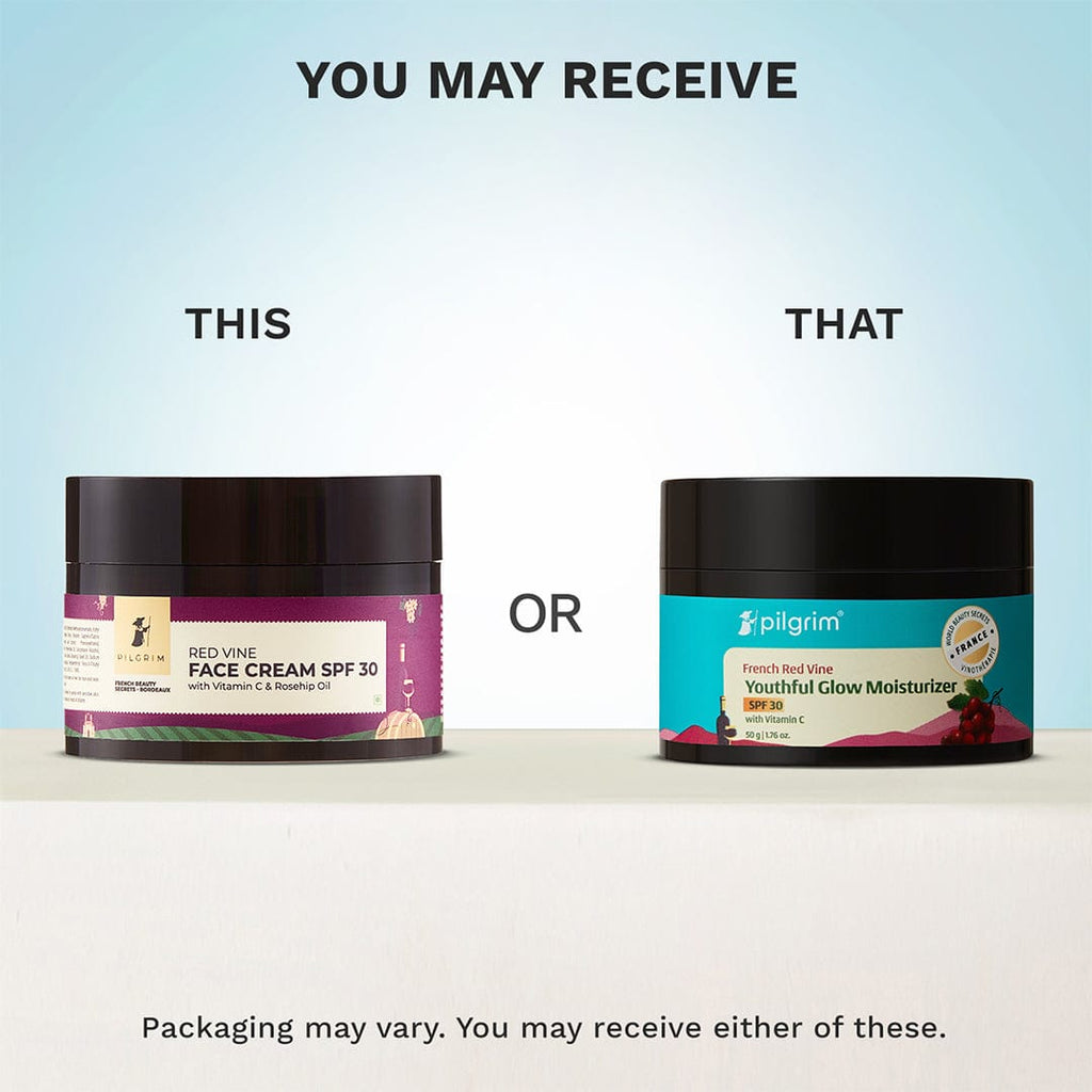 Pilgrim Red Vine Face Cream SPF 30 with Vitamin C & Rosehip Oil (PA+++)