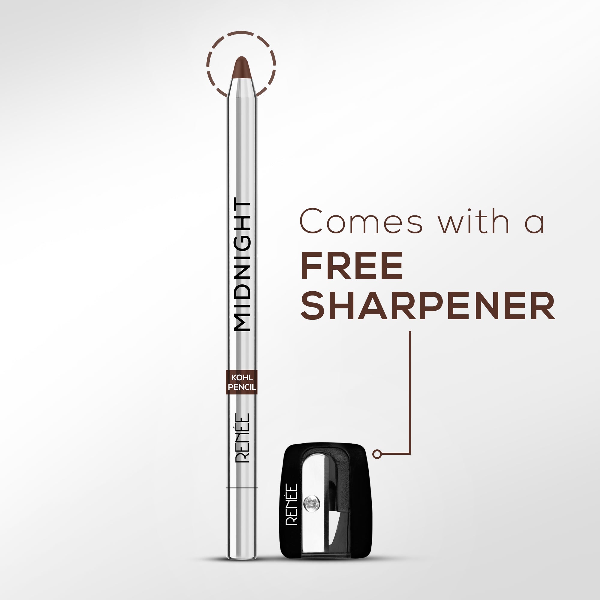 RENEE Midnight Kohl Kajal Pencil - 1.5 g