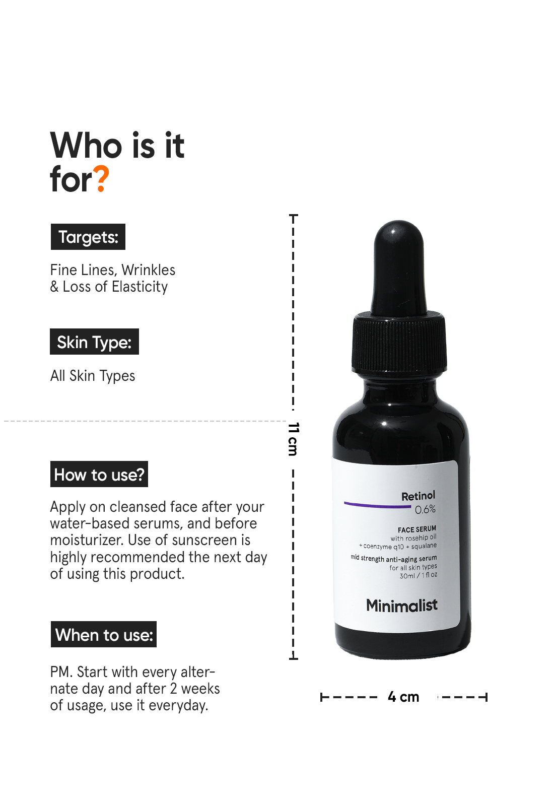 Minimalist Retinol 0.6% Face Serum