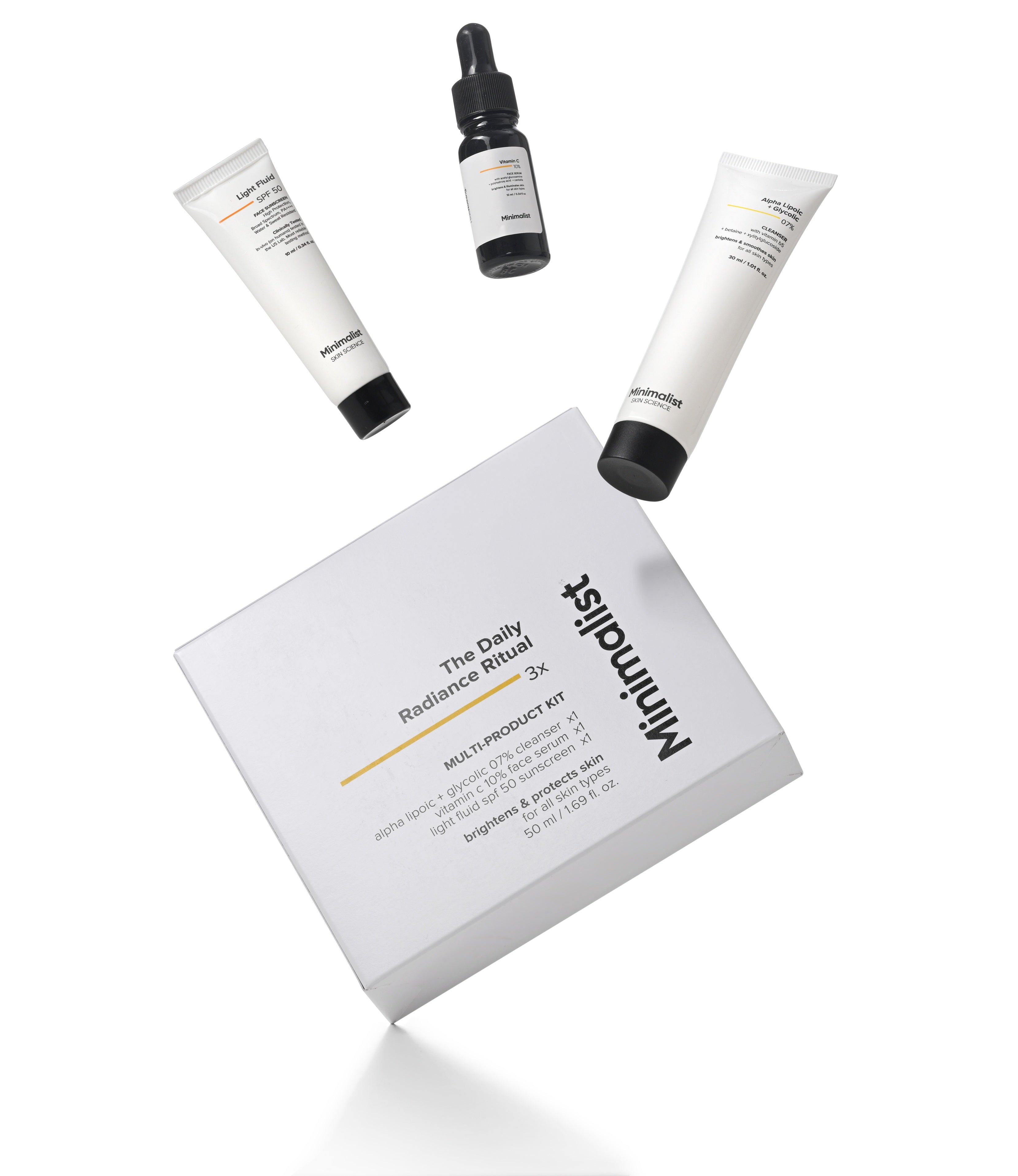 Minimalist The Daily Radiance Ritual 3x Kit 50ml
