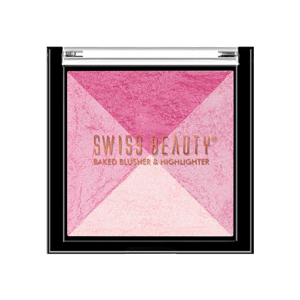 Swiss Beauty 2-in 1- Baked Blusher & Highlighter
