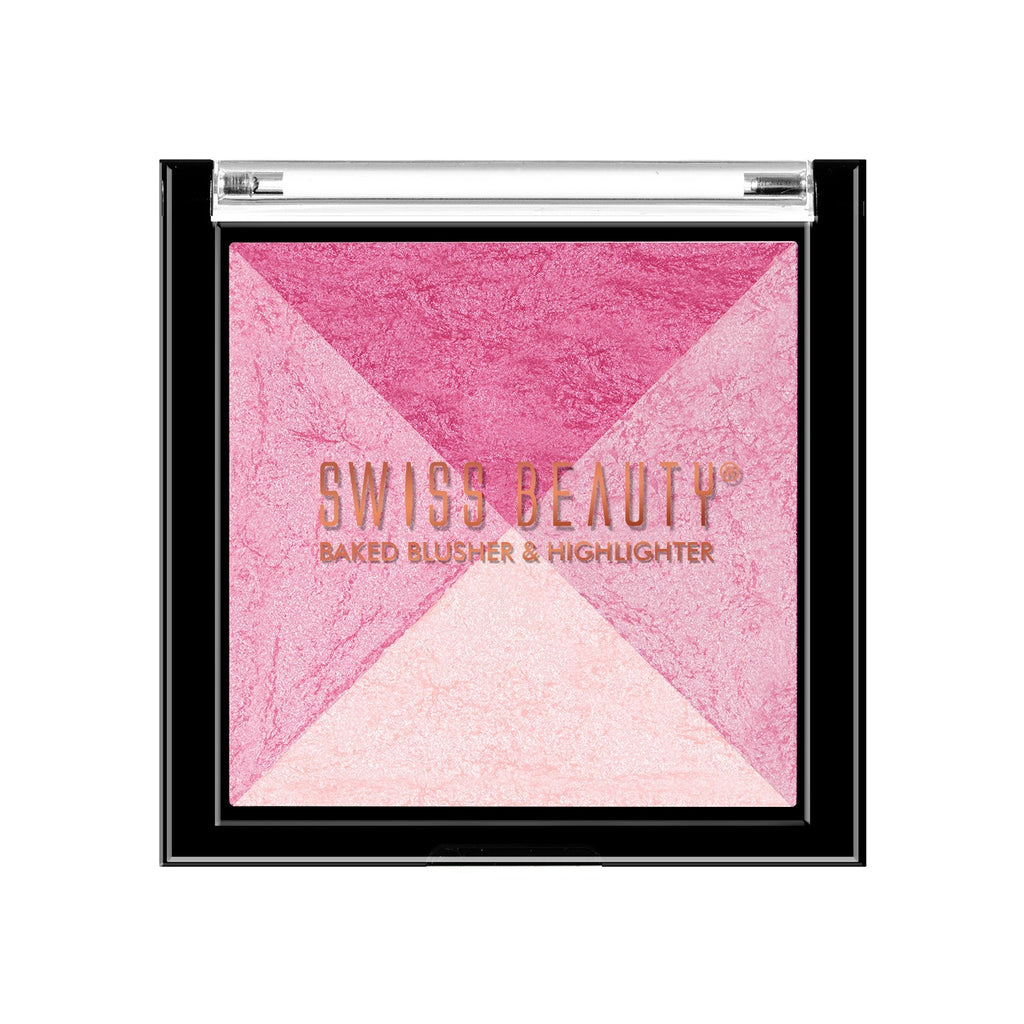 Swiss Beauty 2-in 1- Baked Blusher & Highlighter
