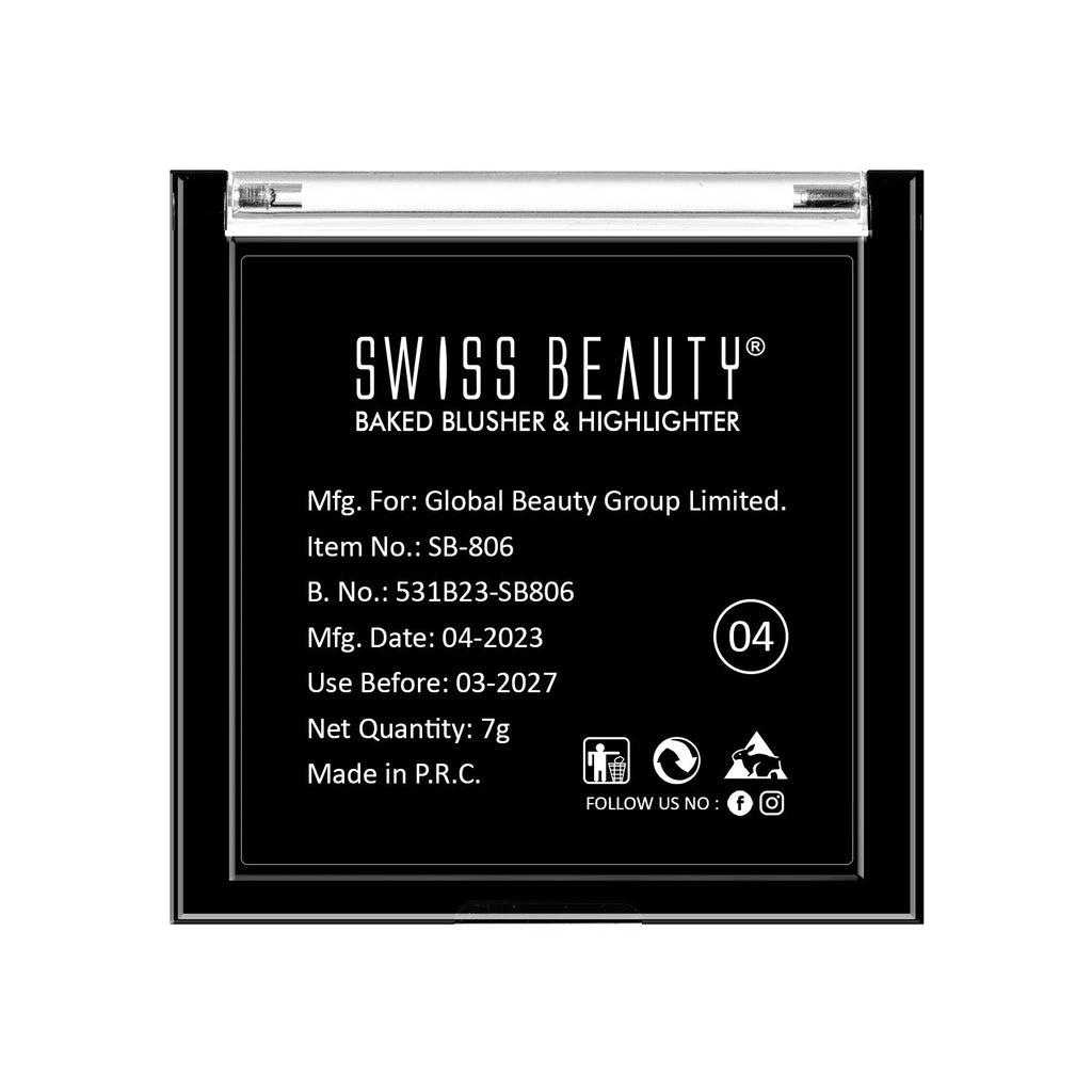 Swiss Beauty 2-in 1- Baked Blusher & Highlighter