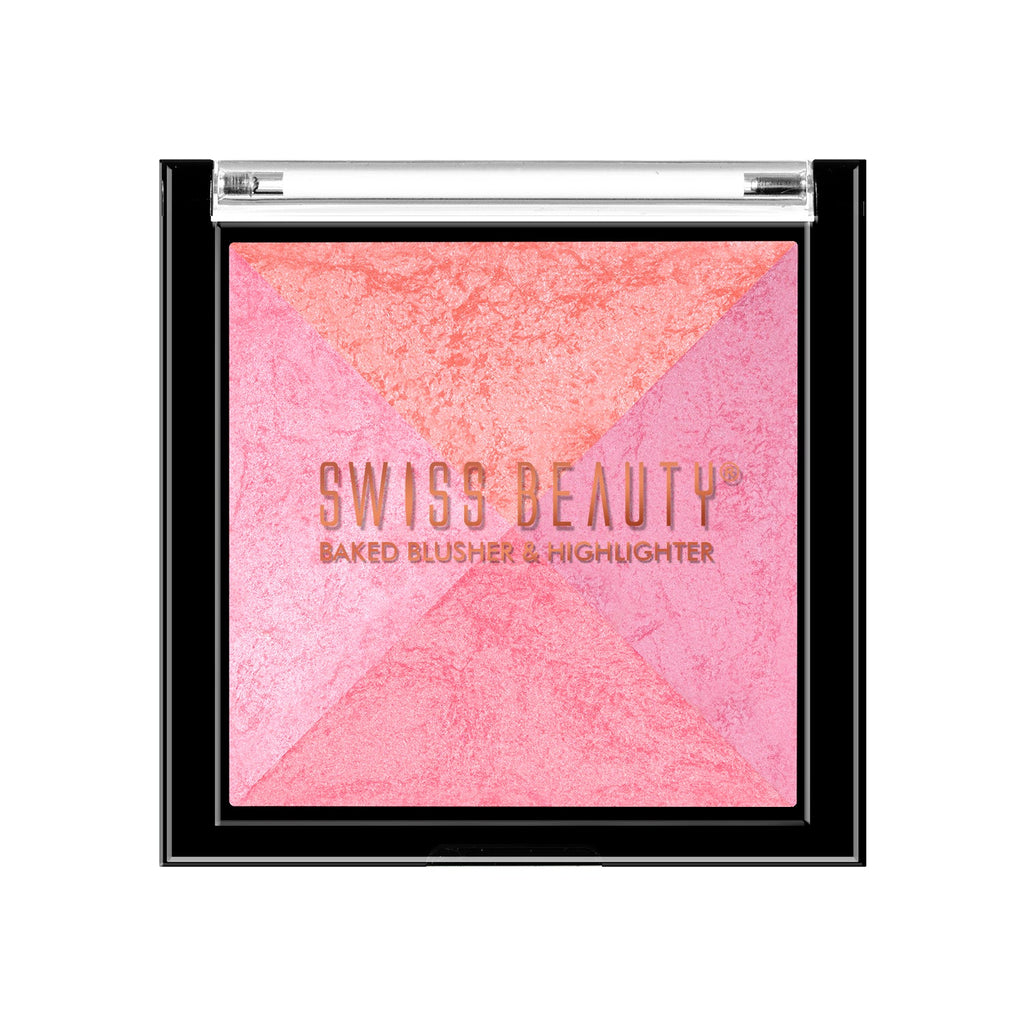 Swiss Beauty 2-in 1- Baked Blusher & Highlighter