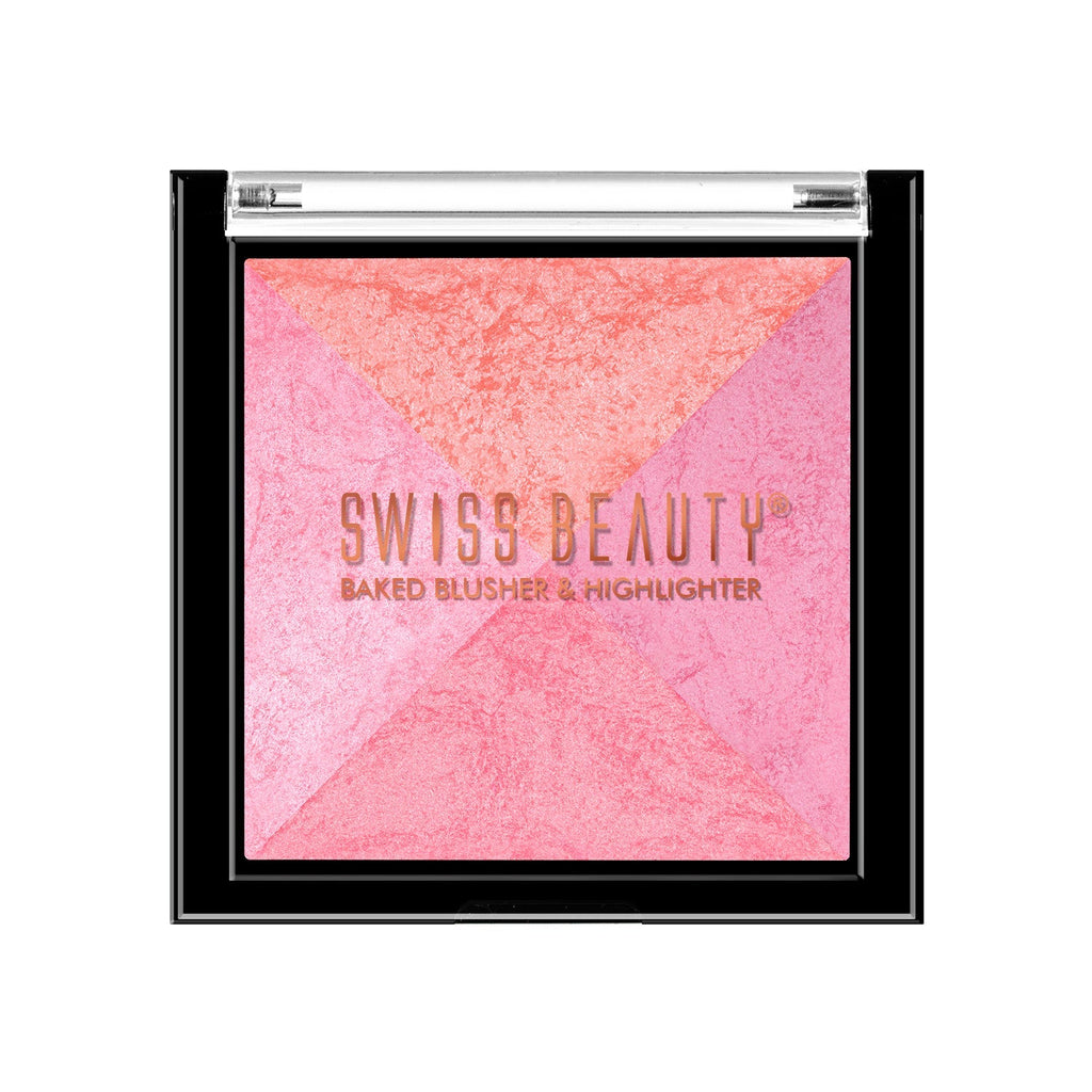 Swiss Beauty 2-in 1- Baked Blusher & Highlighter