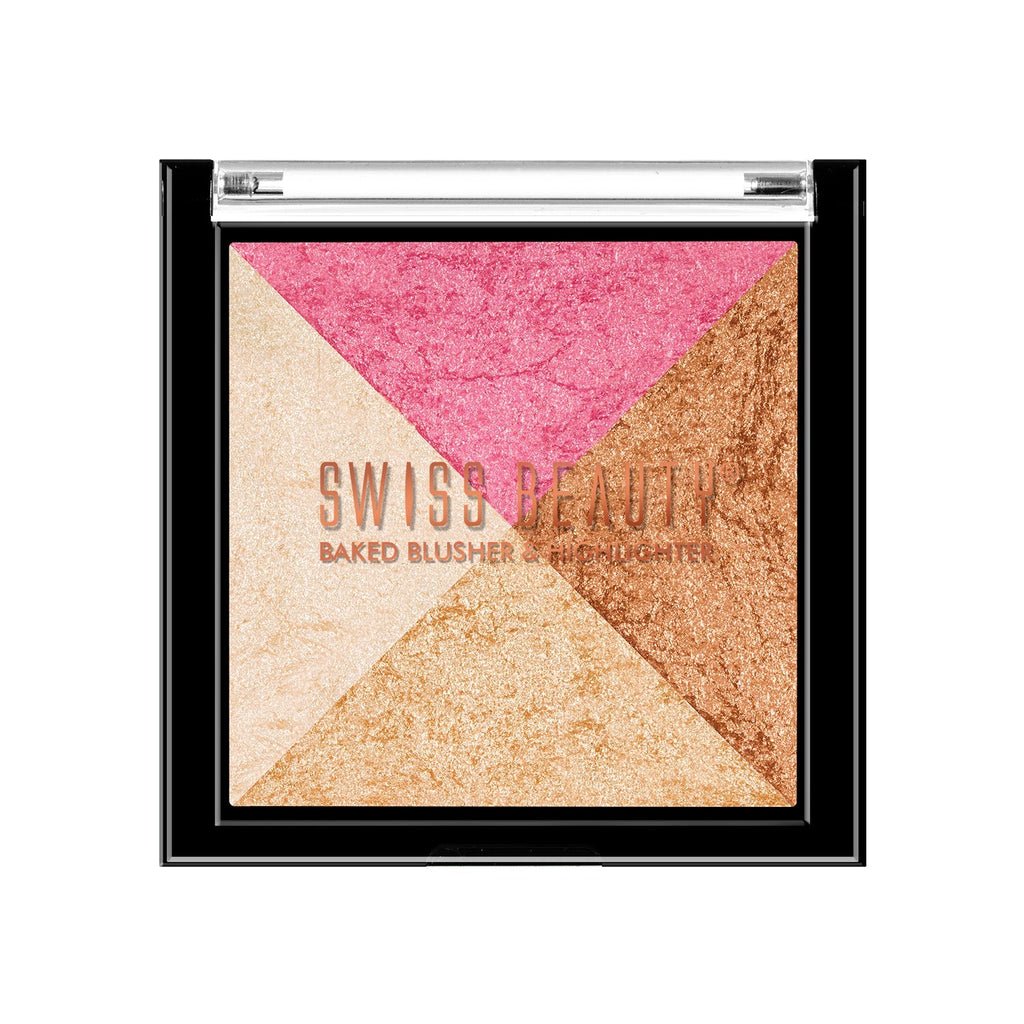 Swiss Beauty 2-in 1- Baked Blusher & Highlighter