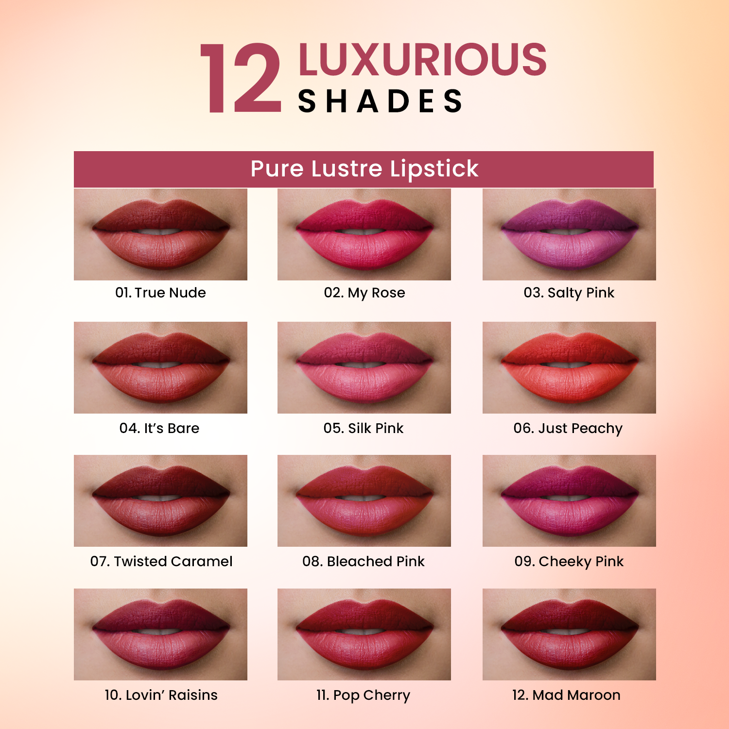 Swiss Beauty Pure Lustre Lipstick