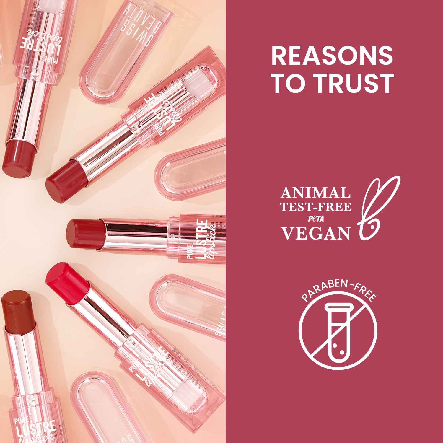 Swiss Beauty Pure Lustre Lipstick