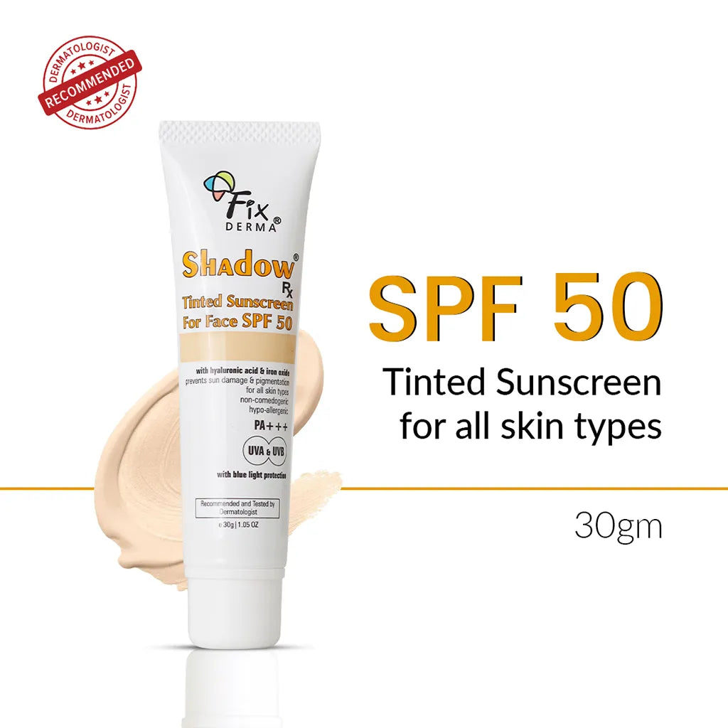 Fixderma Shadow Rx Tinted Sunscreen For Face SPF 50