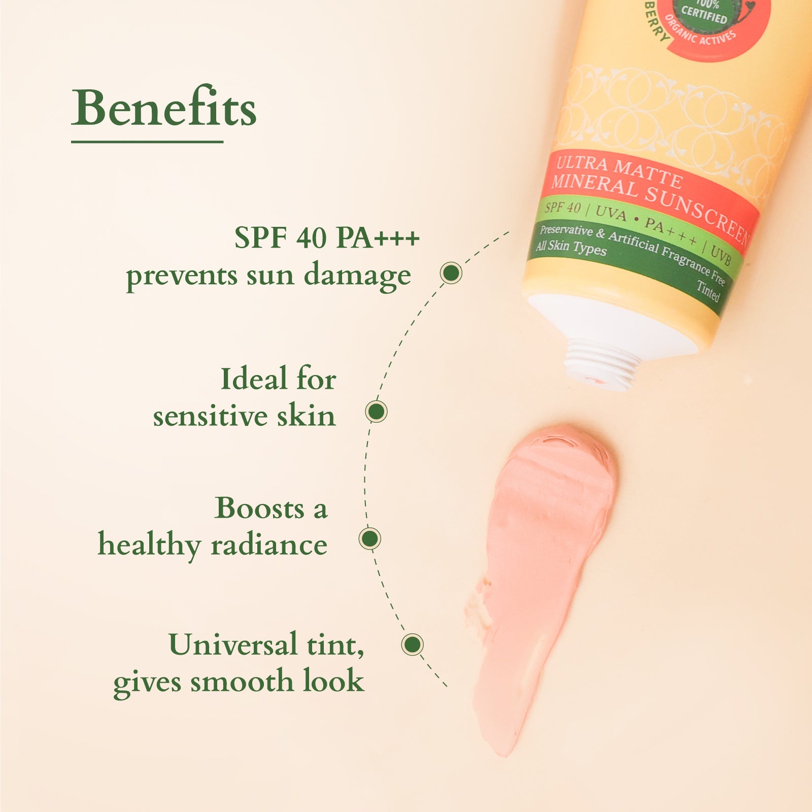 Lotus Organics+ Ultra Matte Mineral Sunscreen SPF 40 PA+++