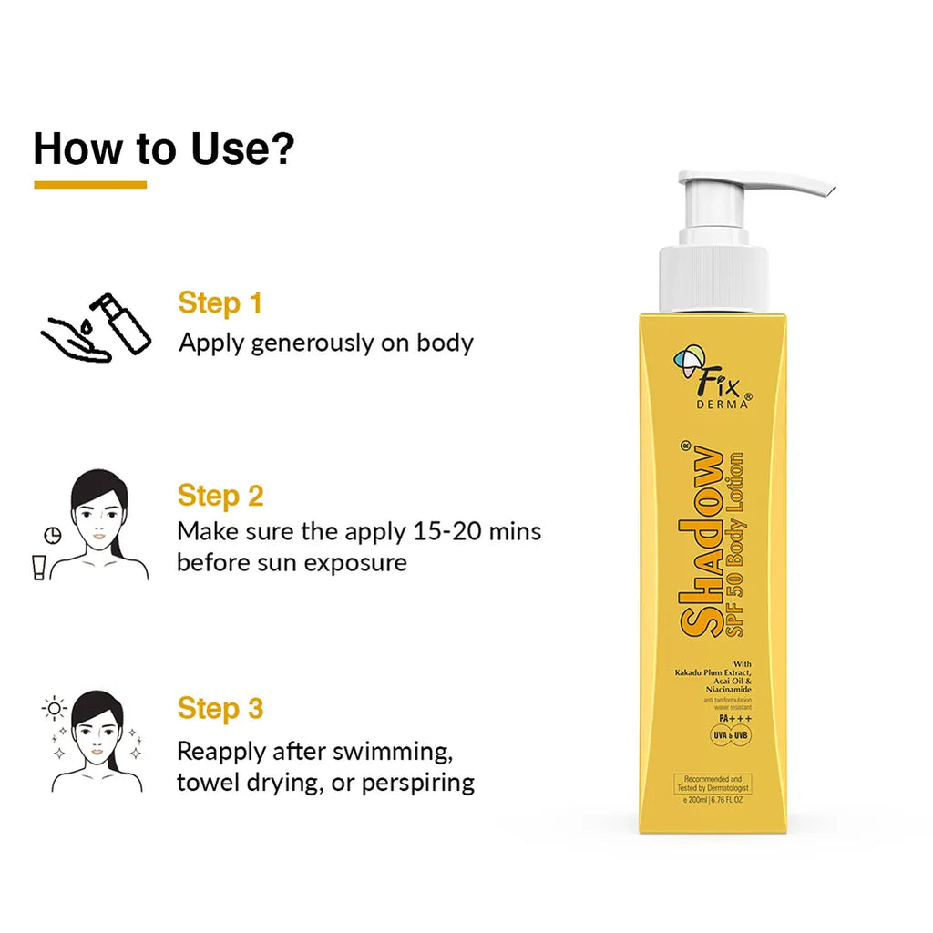 Fixderma Shadow SPF 50 Body Lotion