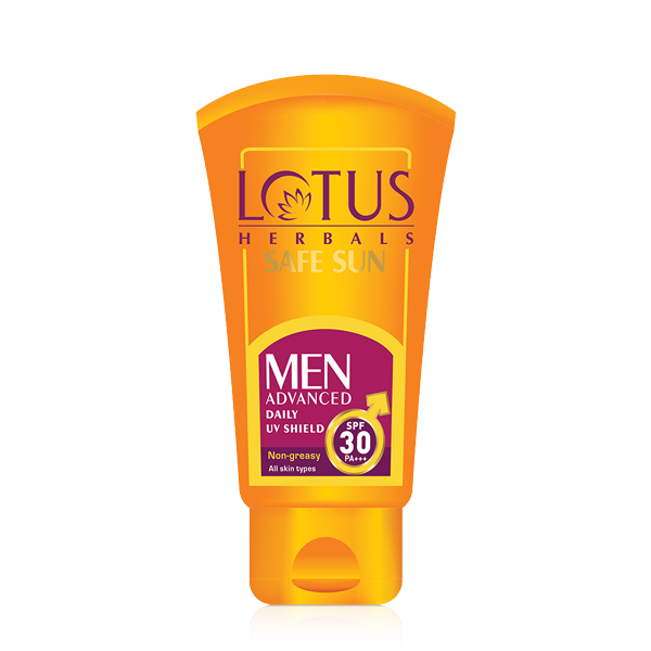 Lotus Safe Sun Advanced Men Daily UV Shield Sunscreen SPF 30
