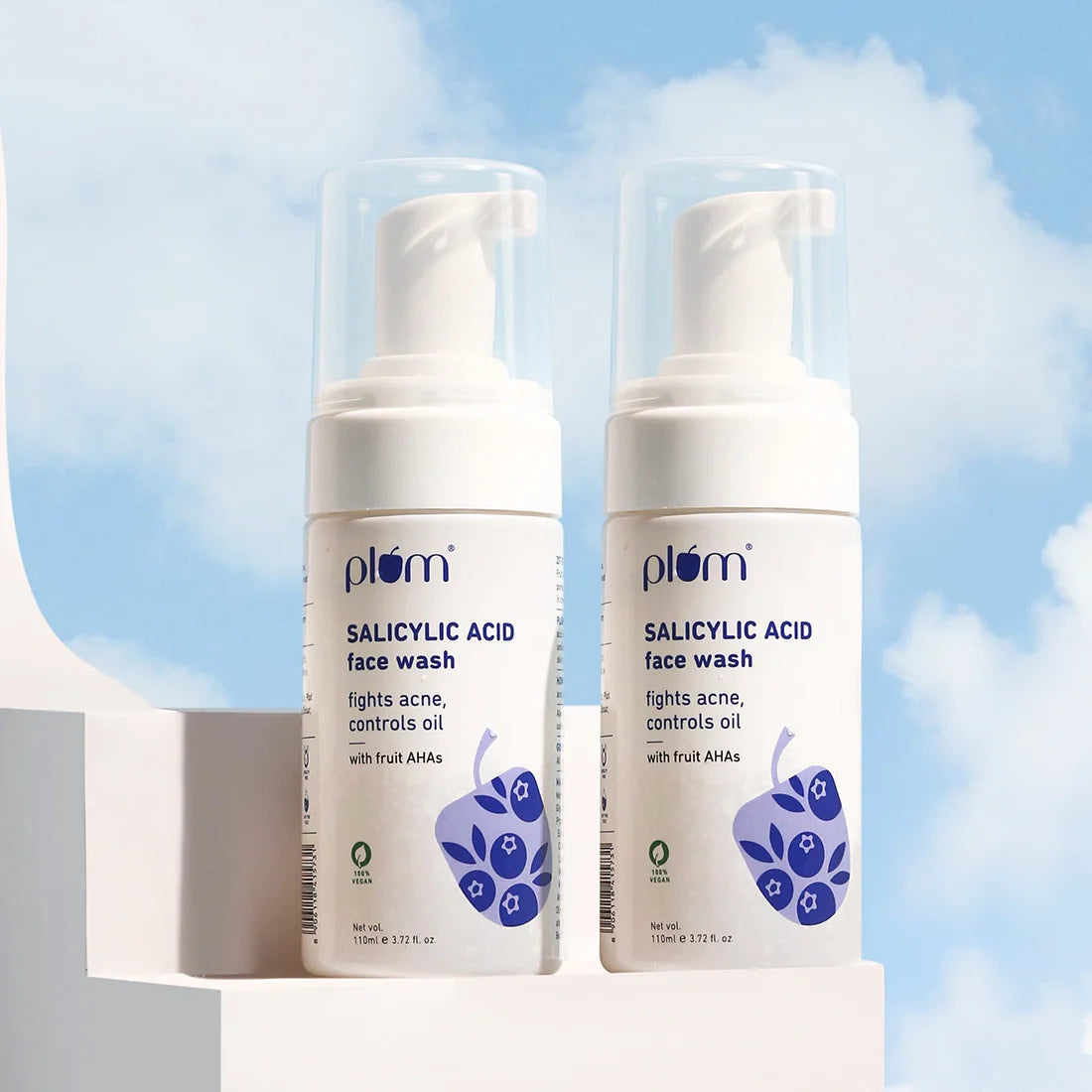 Plum 1% Encapsulated Salicylic Acid Foaming Face Wash for Acne