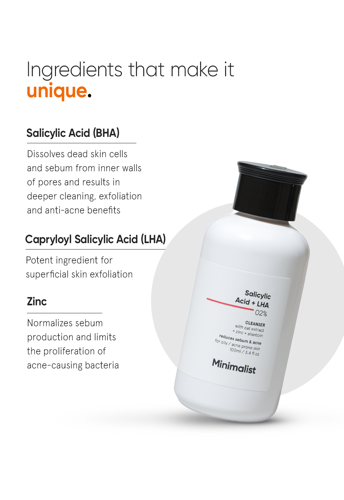 Minimalist Salicylic Acid + LHA 2% Cleanser
