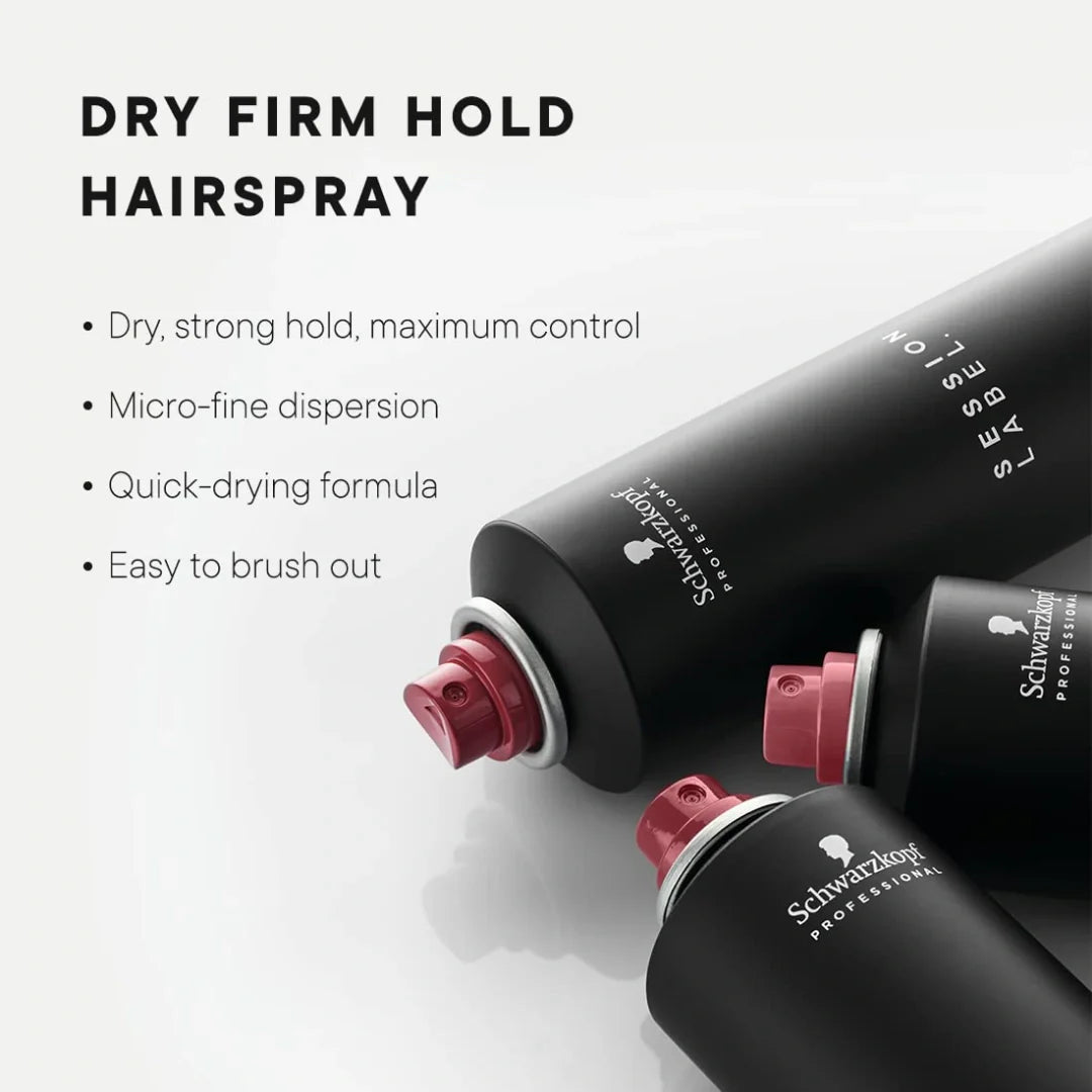 Schwarzkopf Professional Session Label Strong Hold Hair Spray for Men Women 300ml