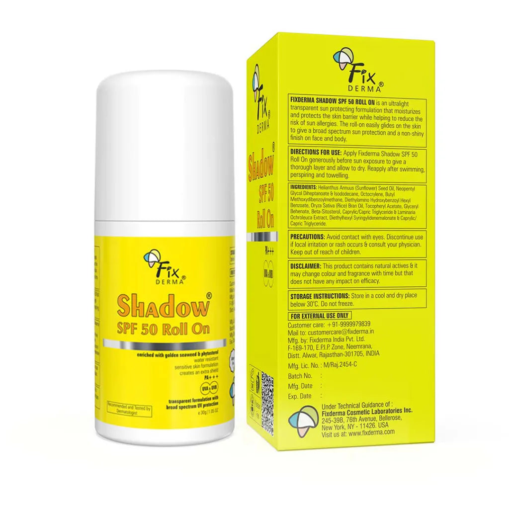 Fixderma Shadow SPF 50 Roll On Sunscreen