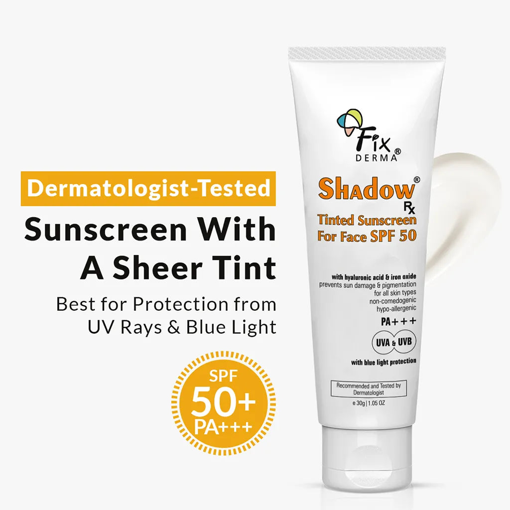 Fixderma Shadow Rx Tinted Sunscreen For Face SPF 50