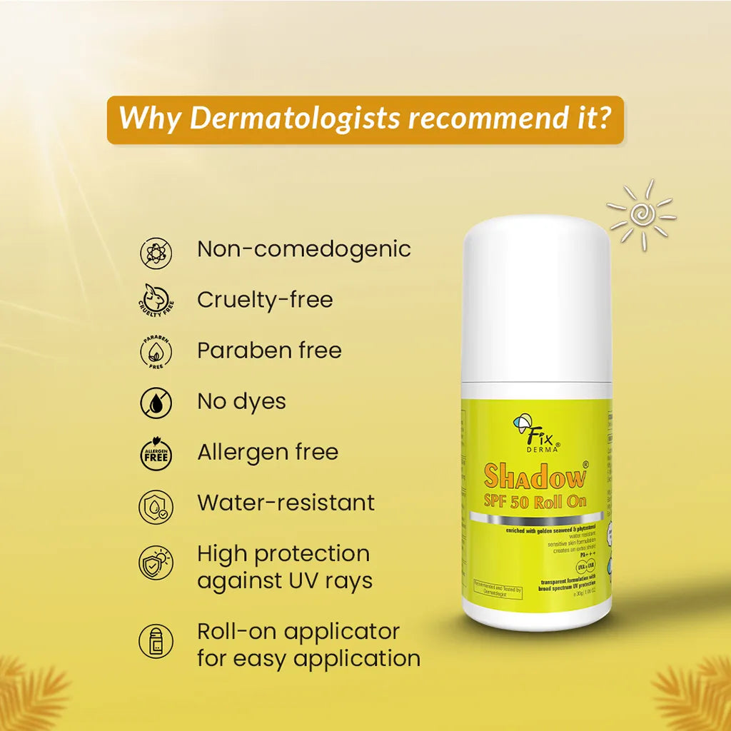 Fixderma Shadow SPF 50 Roll On Sunscreen