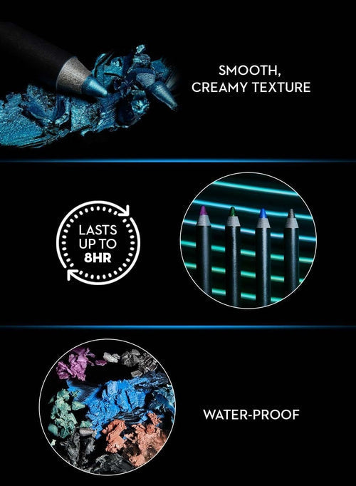 Sugar Stroke Of Genius Heavy-Duty Kohl - 05 Black Magic (Black With Silver Glitter)