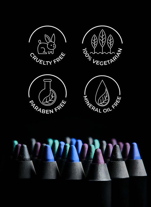 Sugar Stroke Of Genius Heavy-Duty Kohl - 05 Black Magic (Black With Silver Glitter)