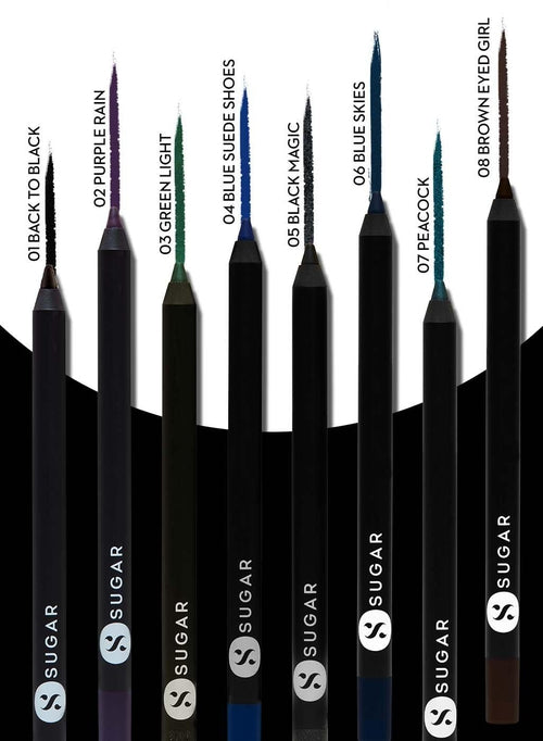 Sugar Stroke Of Genius Heavy-Duty Kohl - 05 Black Magic (Black With Silver Glitter)