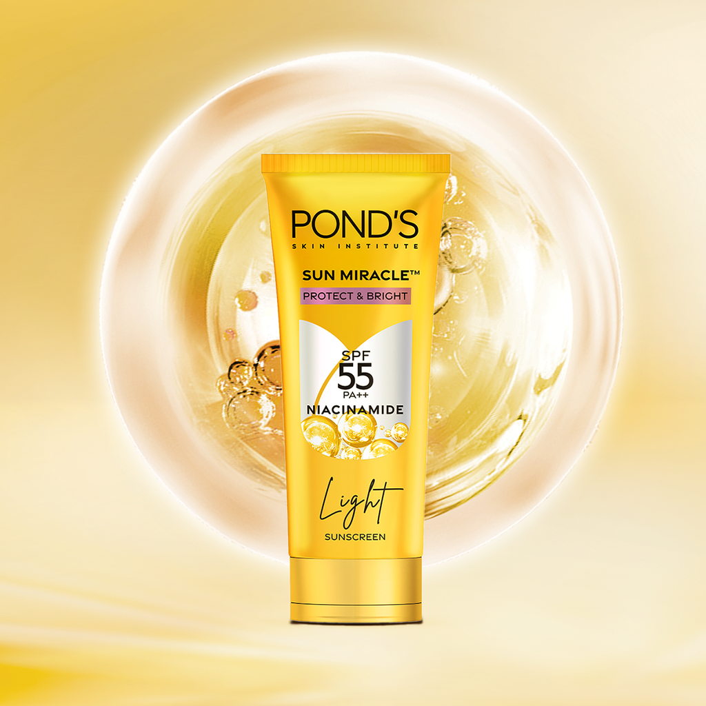POND’S Sun Miracle SPF 55 PA+++ Light Sunscreen - Protect & Bright