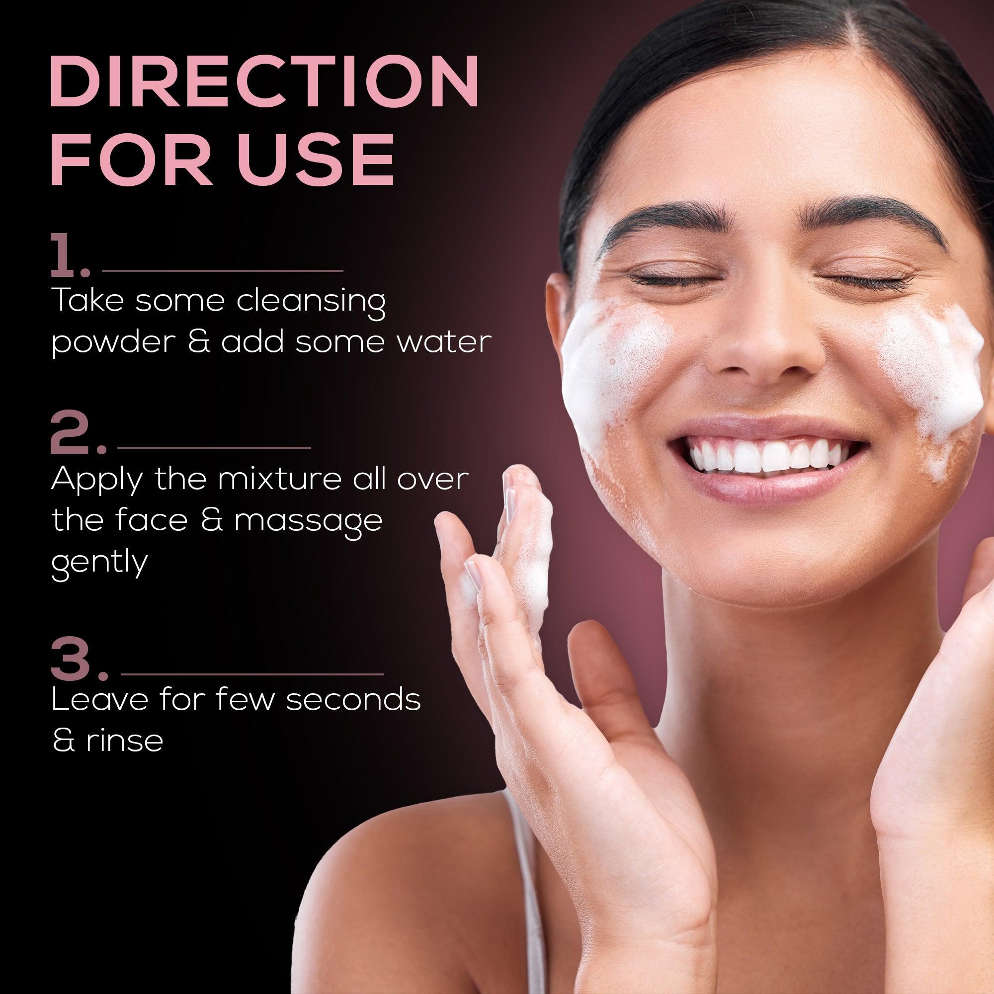 RENEE Super Glow Cleansing Powder with Acai berry & Vitamin E