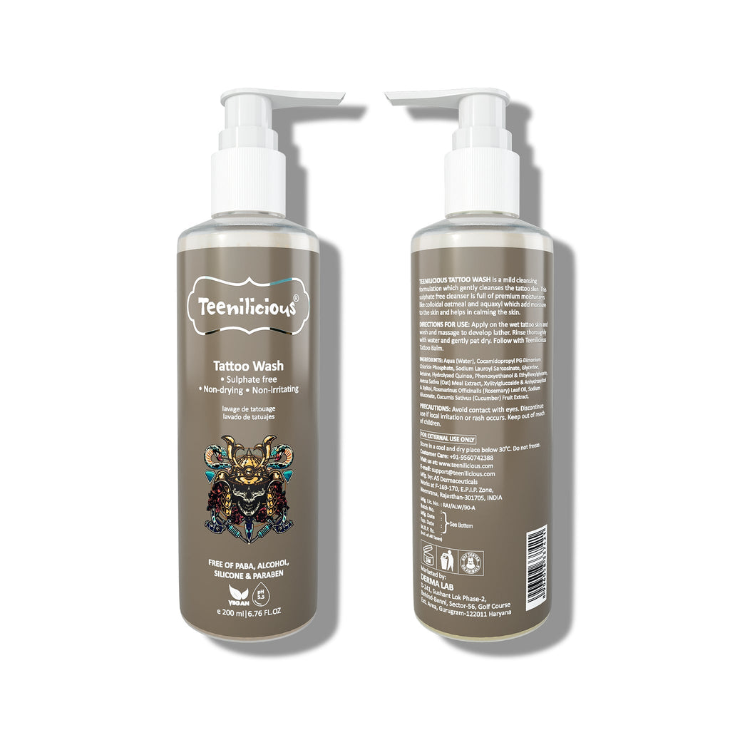 Fixderma Teenilicious Tattoo Wash - Gentle Tattoo Wash For All Types Of Tattoo