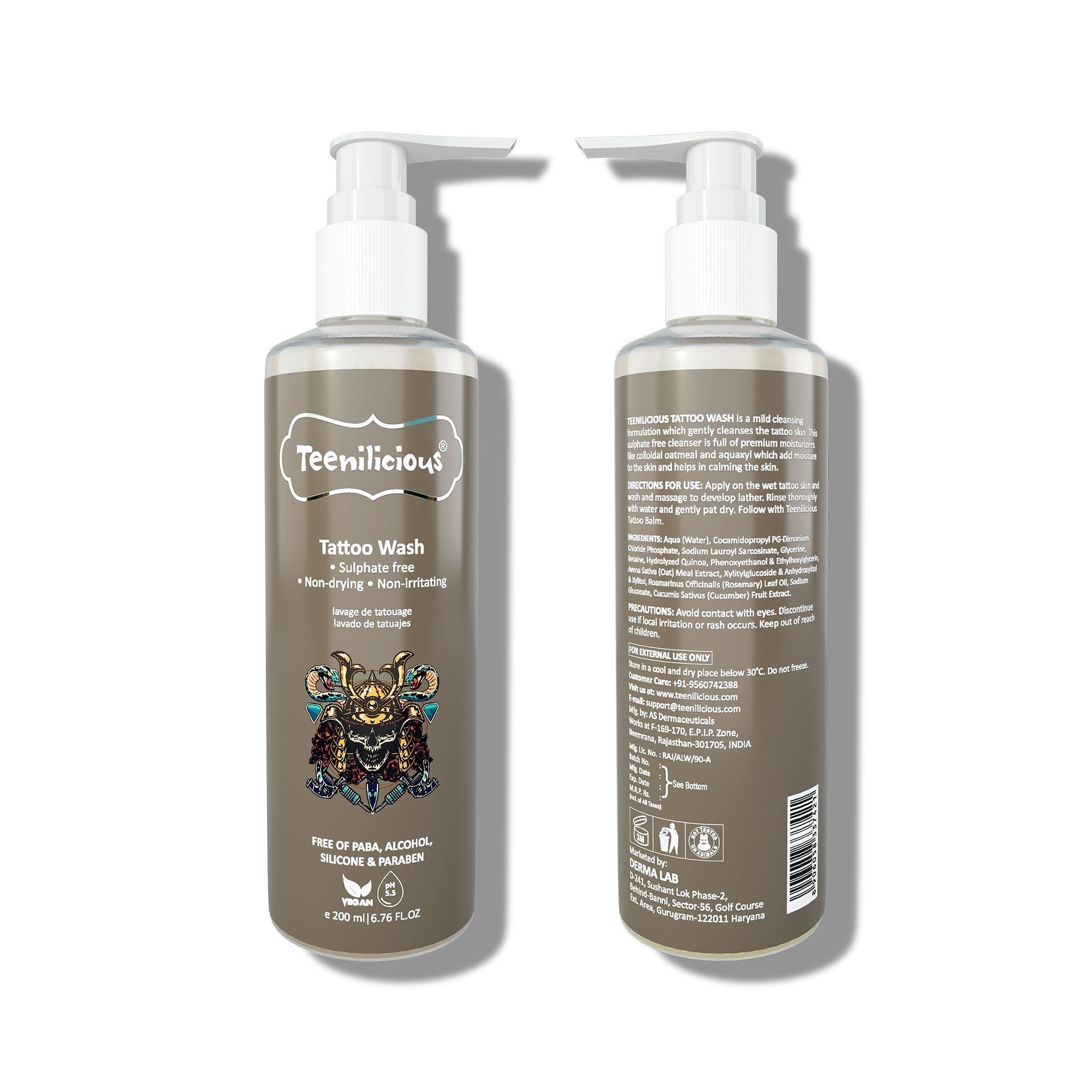 Fixderma Teenilicious Tattoo Wash - Gentle Tattoo Wash For All Types Of Tattoo