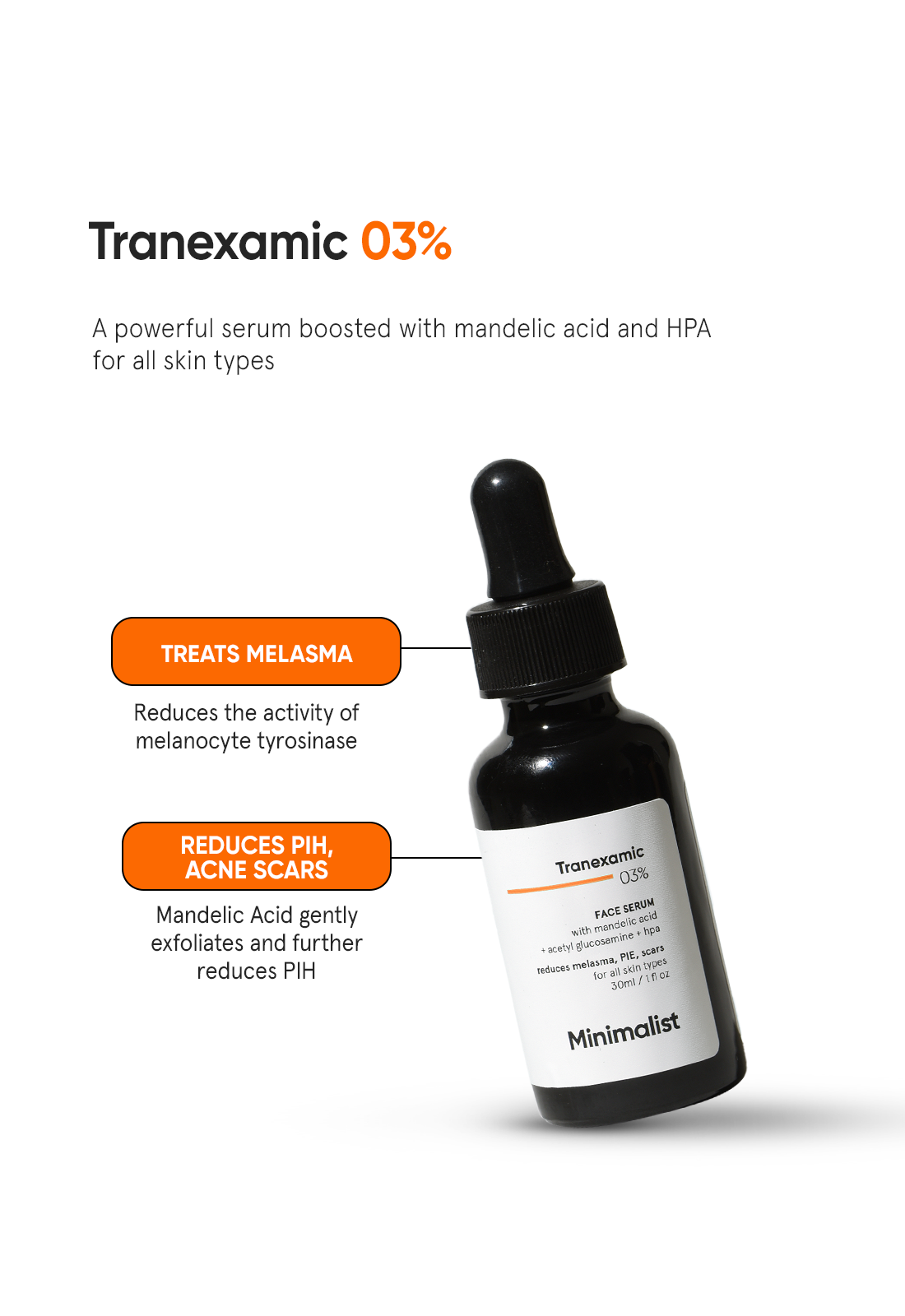 Minimalist Tranexamic 3% Face Serum