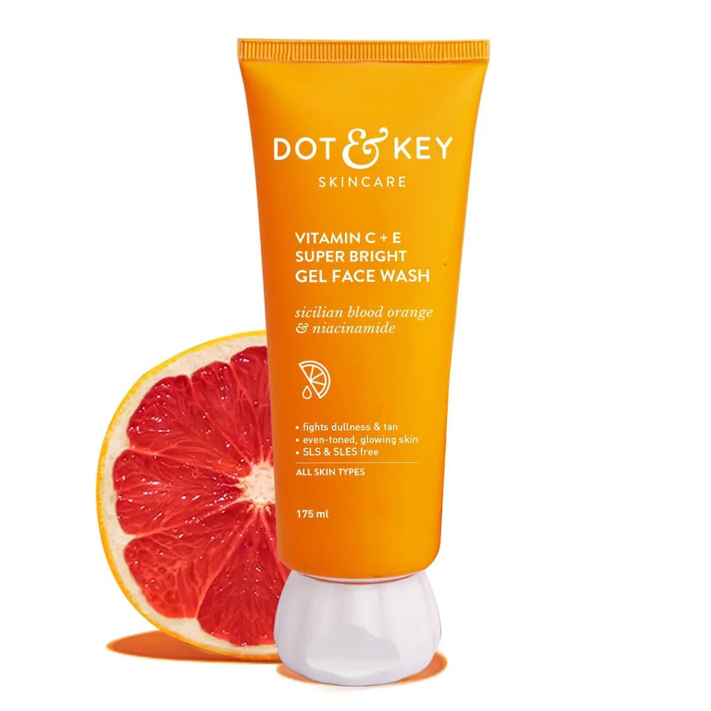 DOT & KEY Vitamin C + E Super Bright Gel Face Wash For Glowing And Brightening Skin | 175 Ml
