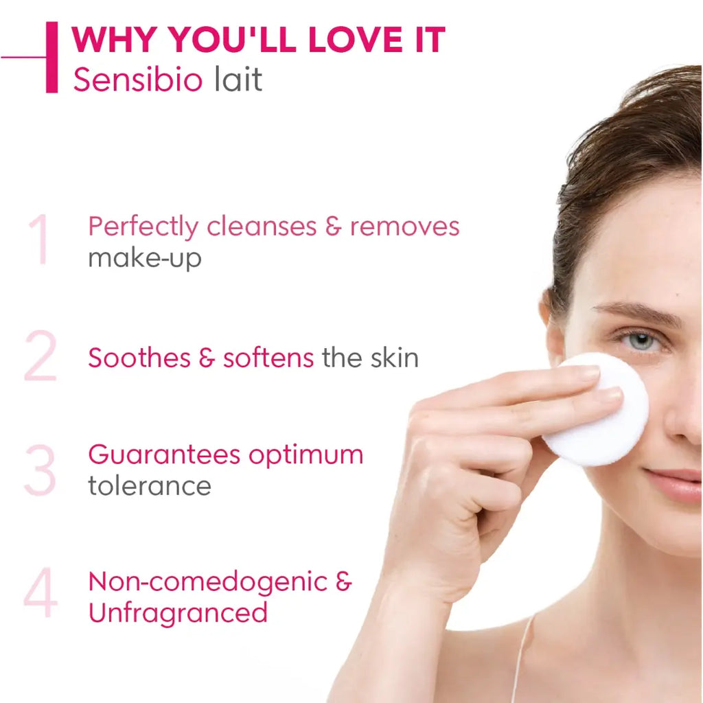 Bioderma Sensibio Lait Demaquillant Soothing Makeup Removing Milk | Gently Cleanses Sensitive Skin (250ml)