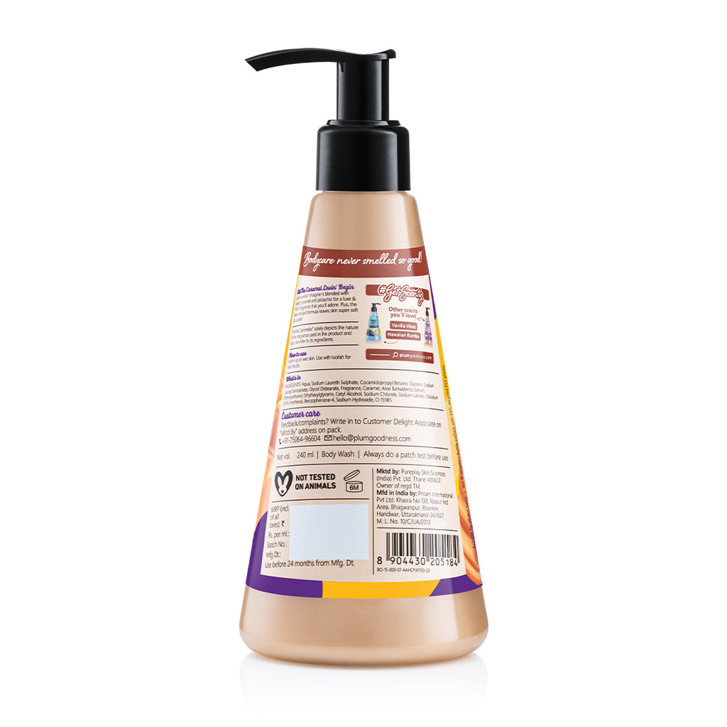 Plum Vanilla Caramello Body Wash by Plum Body Lovin'