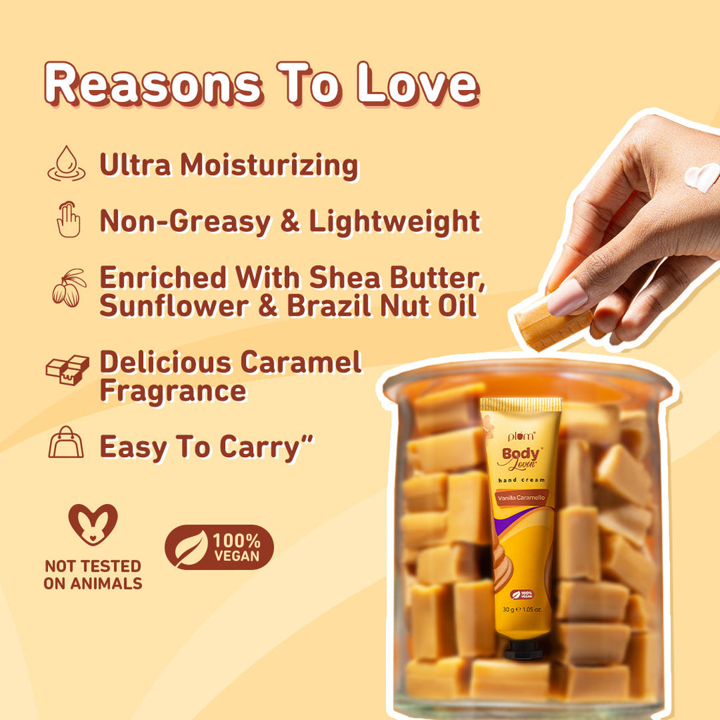 Plum Vanilla Caramello Hand Cream by Plum Body Lovin'