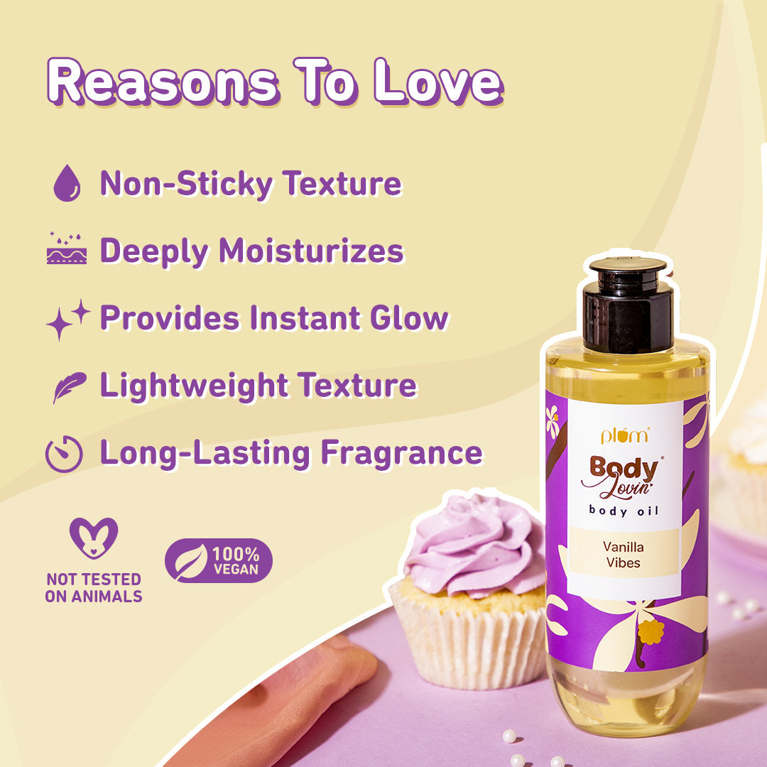 Plum Vanilla Vibes Body Oil by Plum BodyLovin'