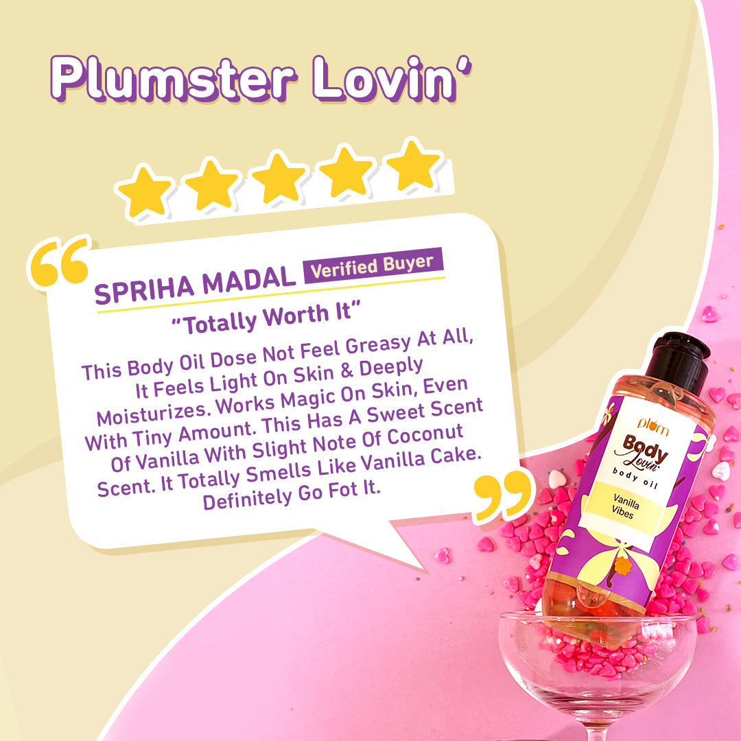 Plum Vanilla Vibes Body Oil by Plum BodyLovin'