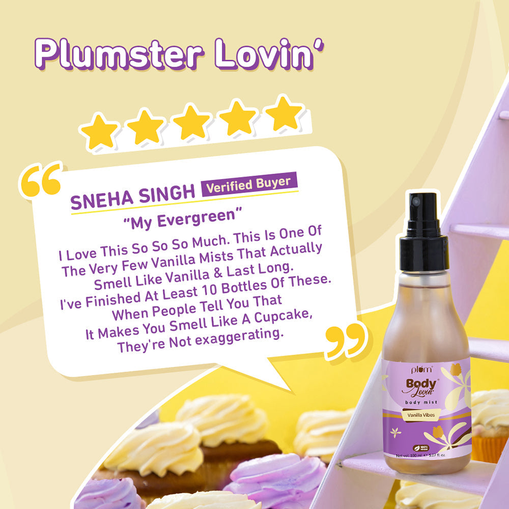 Plum Vanilla Vibes Body Mist by Plum BodyLovin'