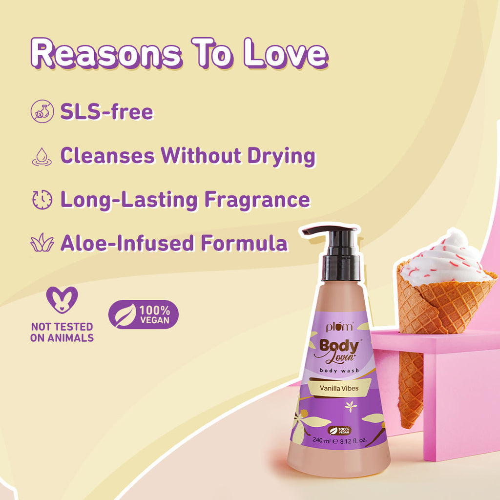 Plum Vanilla Vibes Body Wash by Plum BodyLovin'
