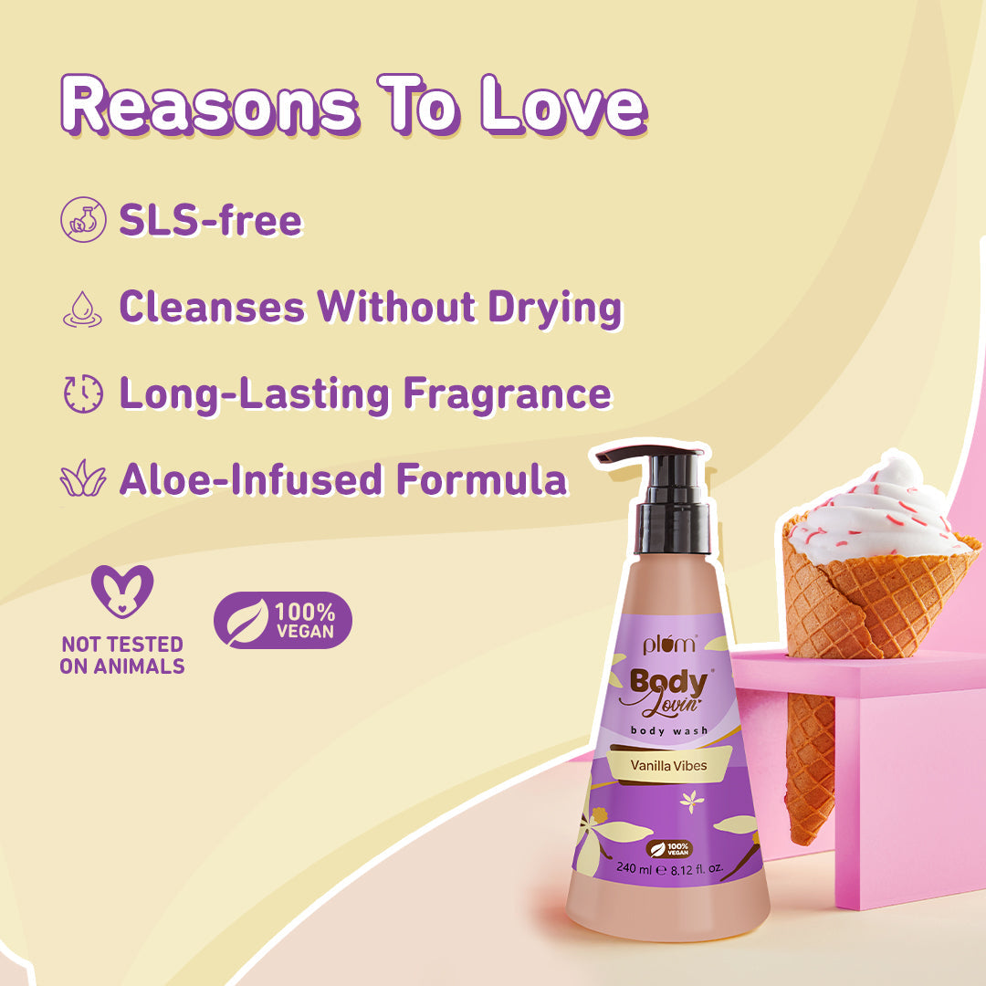 Plum Vanilla Vibes Body Wash by Plum BodyLovin'