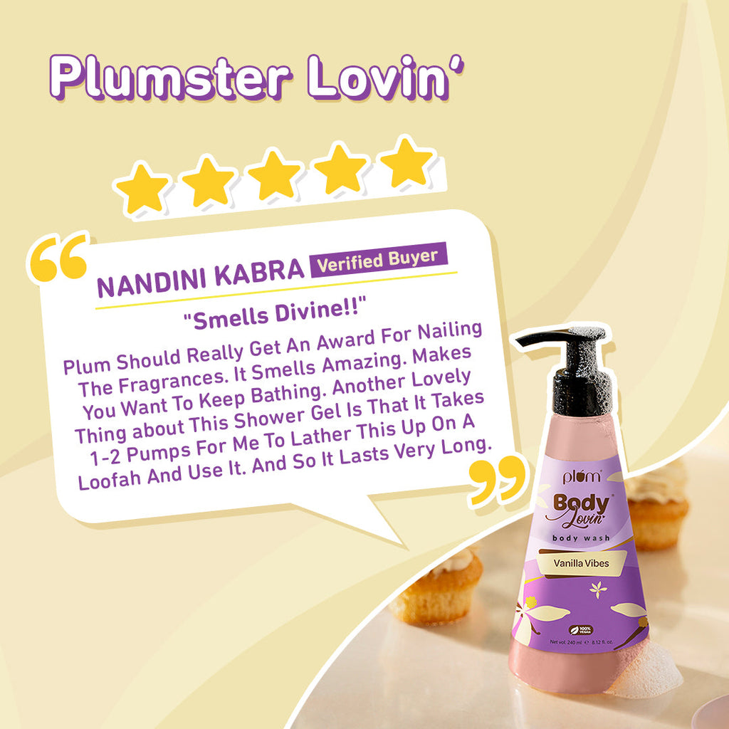 Plum Vanilla Vibes Body Wash by Plum BodyLovin'