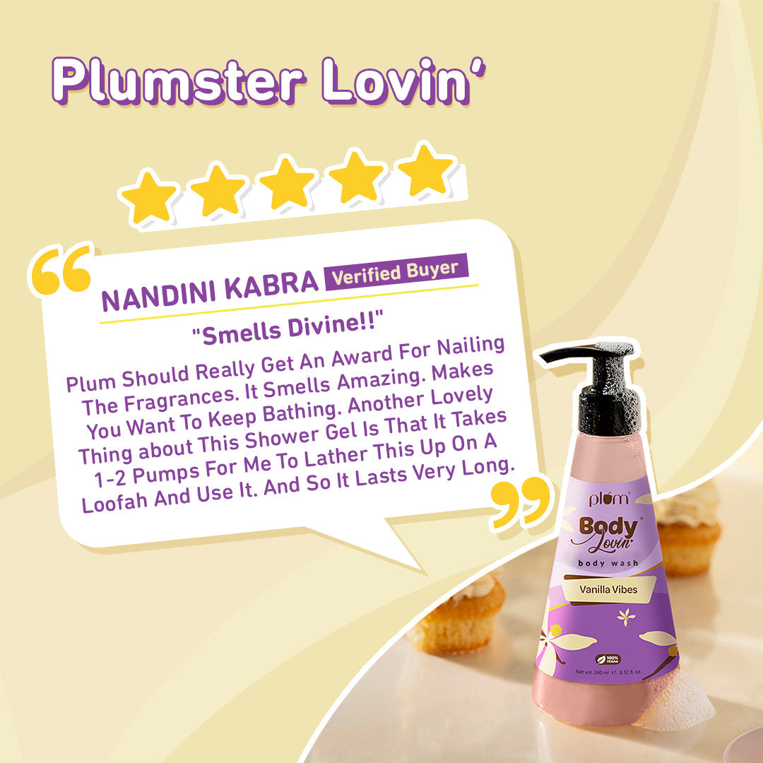 Plum Vanilla Vibes Body Wash by Plum BodyLovin'
