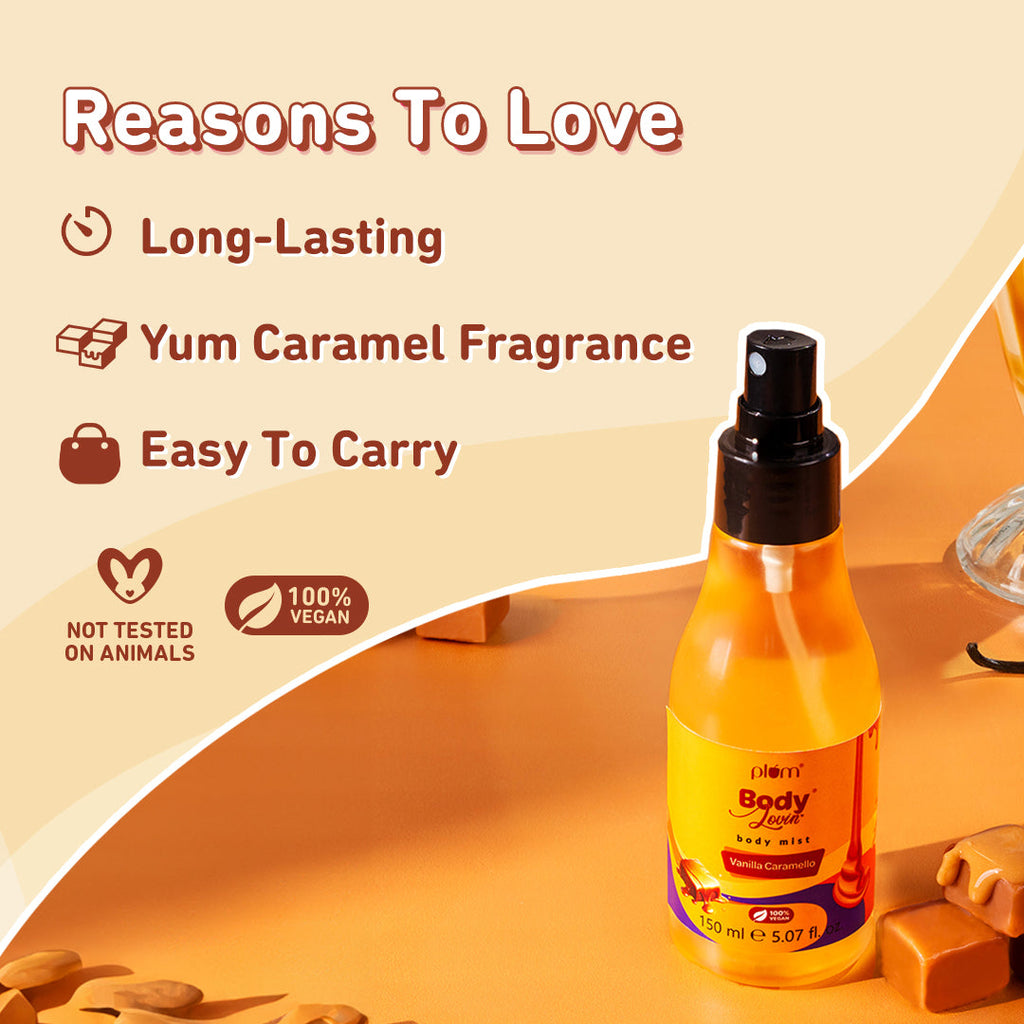 Plum Vanilla Caramello Body Mist by Plum BodyLovin'