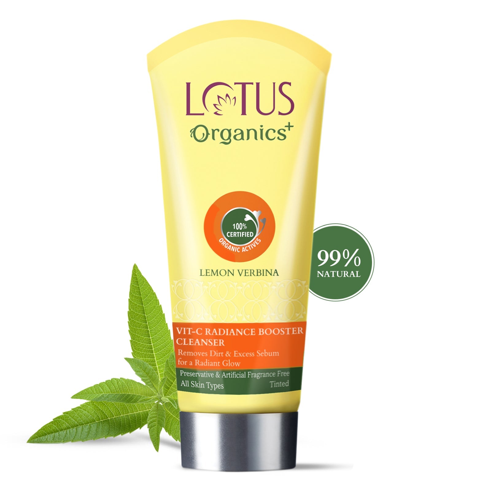 Lotus Organics+ Vitamin-C Radiance Booster Cleanser
