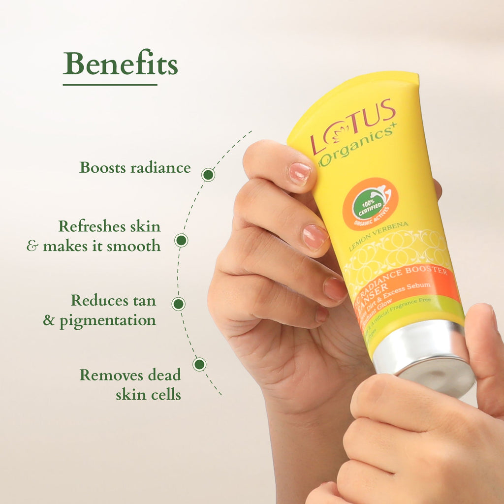 Lotus Organics+ Vitamin-C Radiance Booster Cleanser