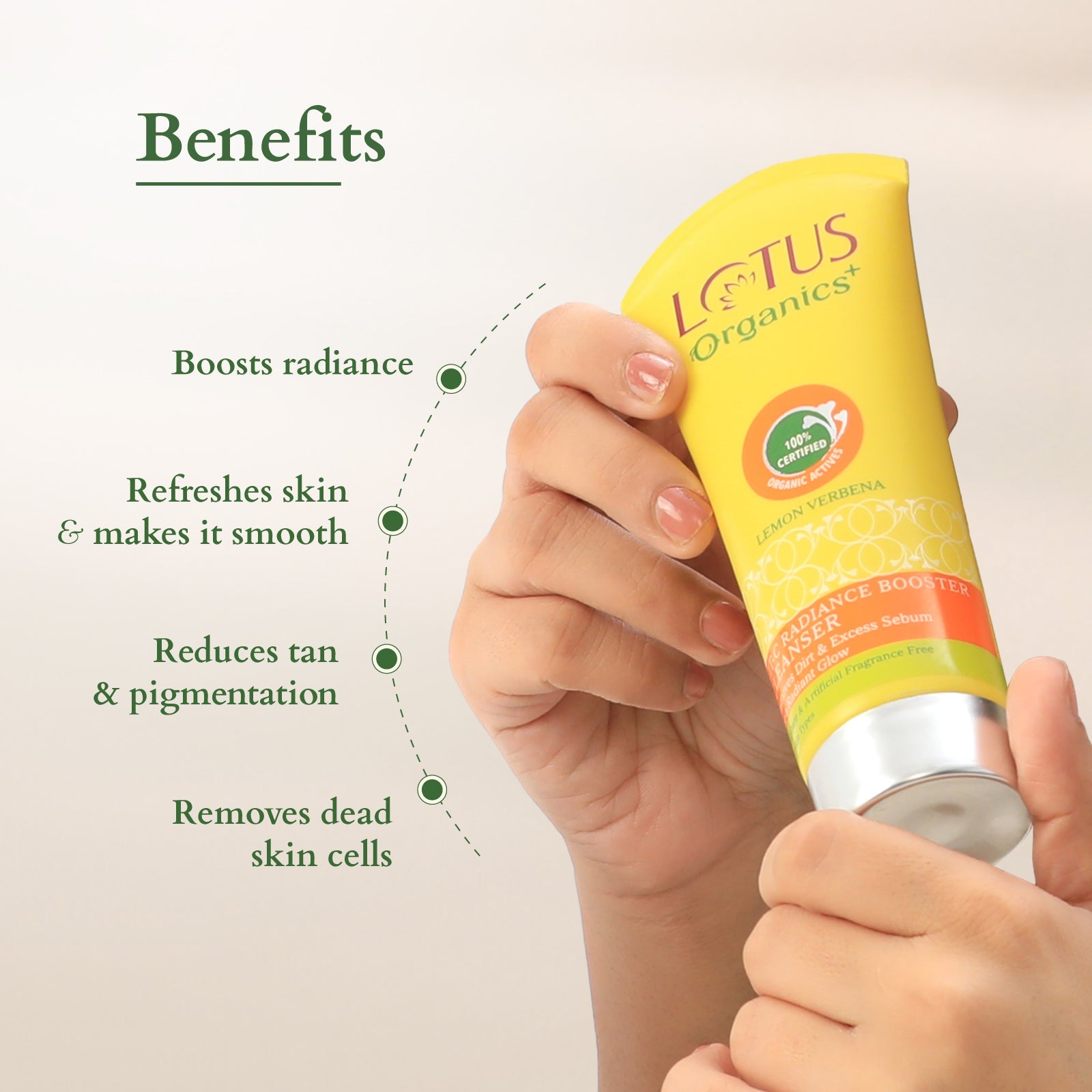 Lotus Organics+ Vitamin-C Radiance Booster Cleanser