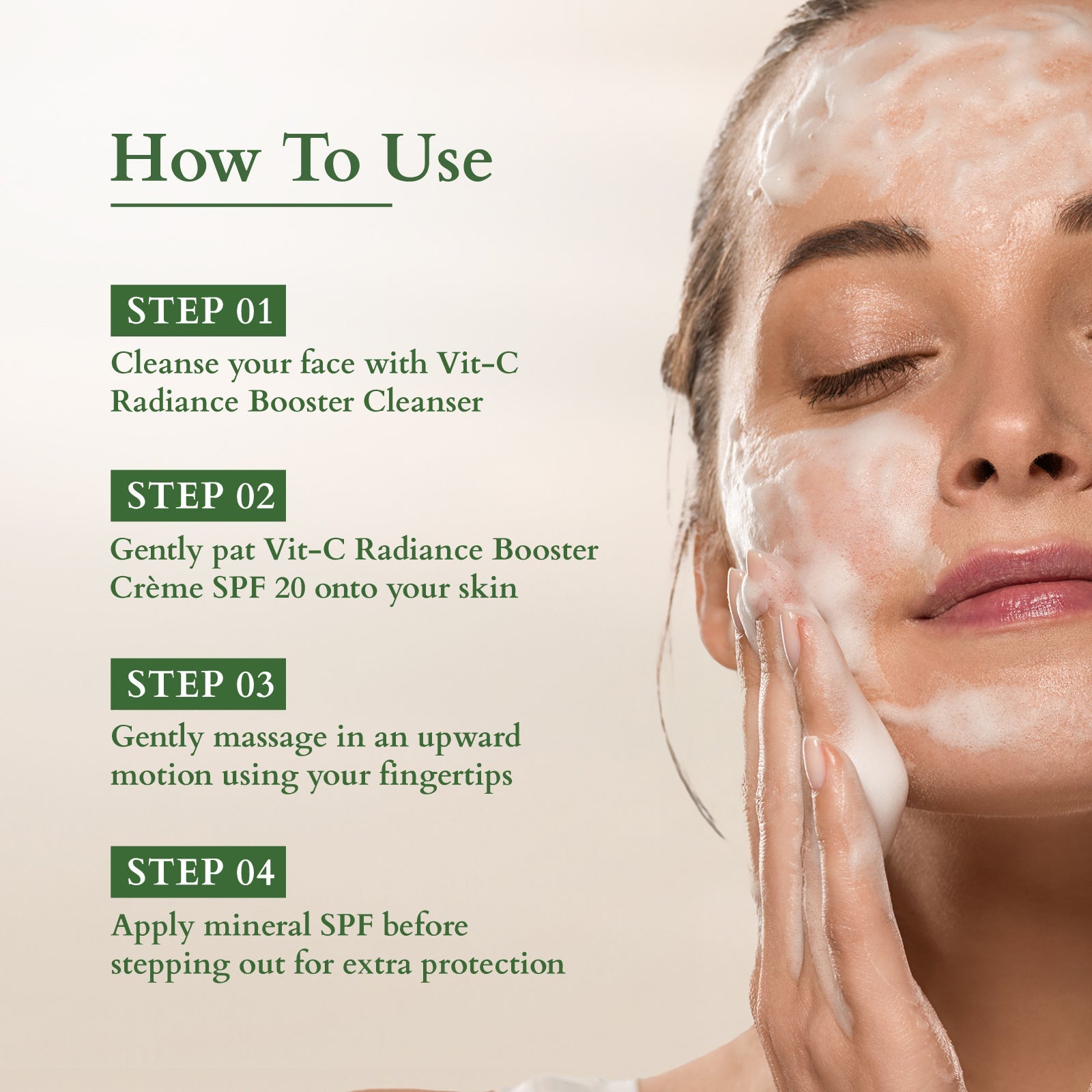 Lotus Organics+ Vitamin-C Radiance Booster Cleanser